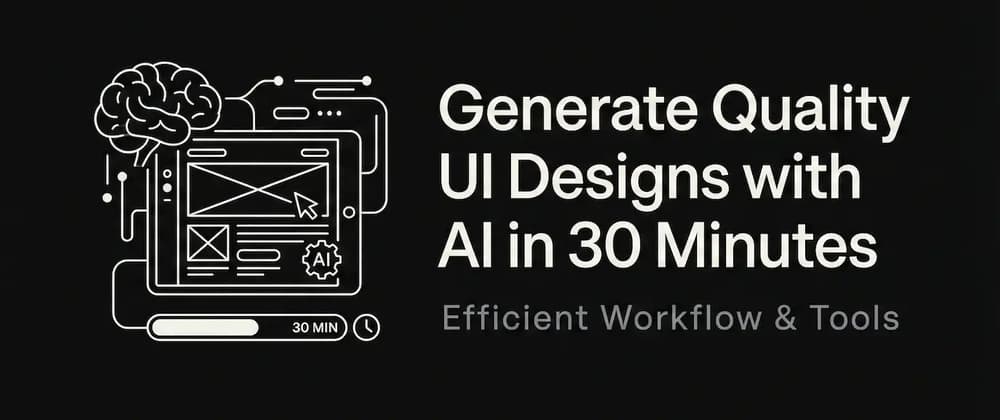 How I Generate Quality UI Designs with AI in 30 Minutes